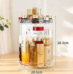 Makeup Organizer Adjustable 360 Rotation Box Case
